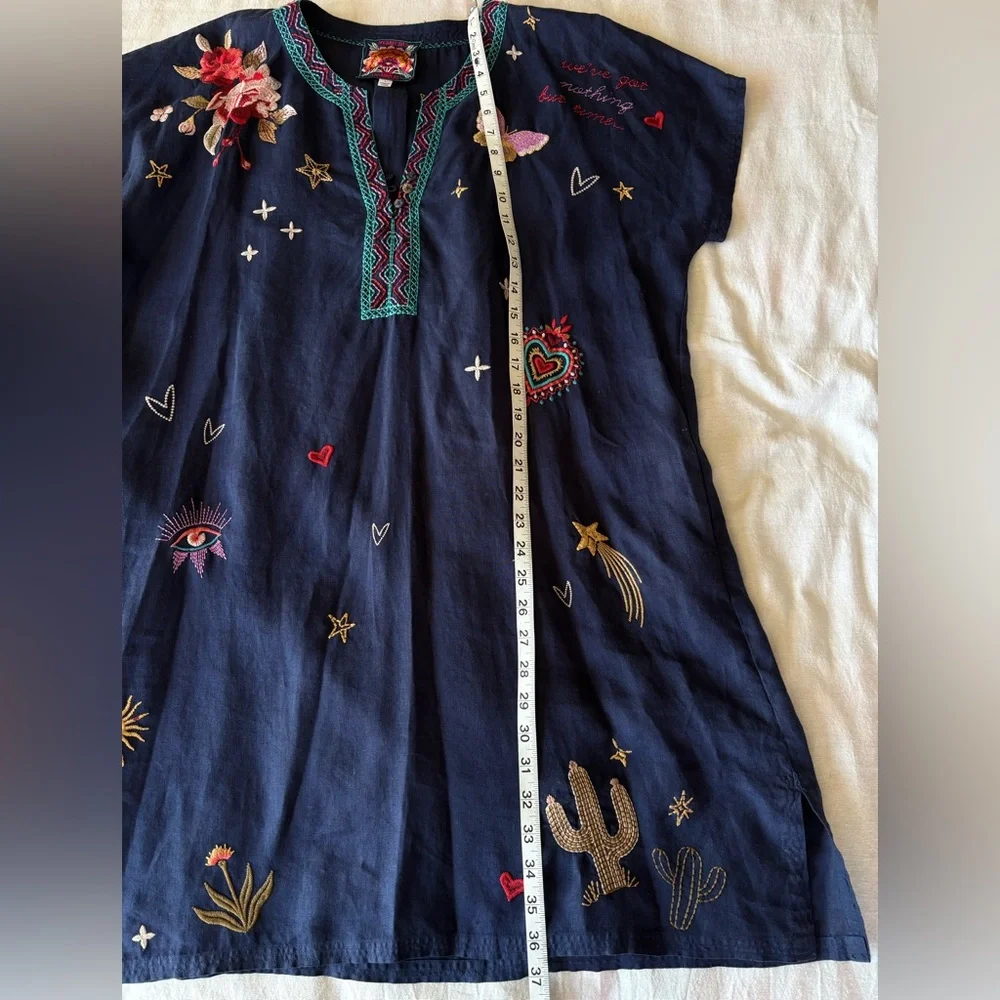 Johnny Was Flawed Dress Tunic Flaws - Picture 7 of 16